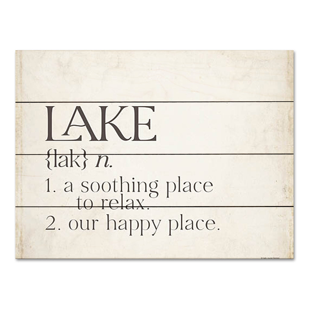 Lady Louise Designs BRO273PAL - BRO273PAL - Lake Definition - 16x12 Lake, Typography, Signs, Soothing Place to Relax, Lodge, Leisure, Masculine, Summer, Textual Art from Penny Lane