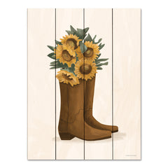 BRO287PAL - Sunflower Cowgirl Boots - 12x16
