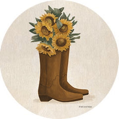 BRO287RP - Sunflower Cowgirl Boots - 18x18