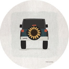 BRO289RP - Sunflower Jeep - 18x18