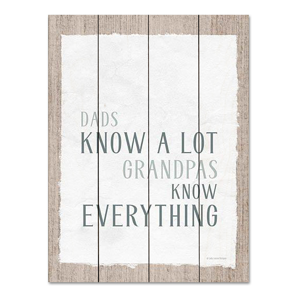 Lady Louise Designs BRO299PAL - BRO299PAL - Grandpas Know Everything - 12x16 Humor, Family, Dads, Grandpas, Grandpas Know Everything, Typography, Signs, Textual Art, Framed from Penny Lane