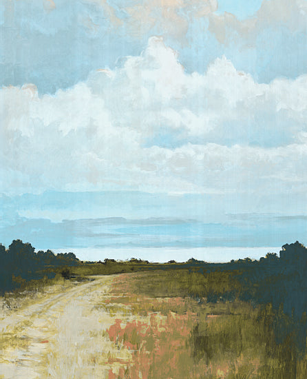 Cloverfield & Co. CC188 - CC188 - Rural Walk - 12x12 Abstract, Landscape, Path, Sky, Clouds, Trees from Penny Lane