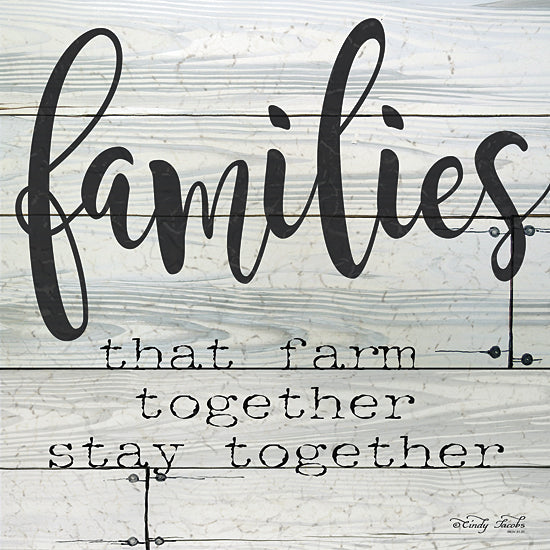 Cindy Jacobs CIN102 - Families that Farm Together - Stay Together - Farm, Typography, Signs, Family from Penny Lane Publishing