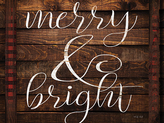 Cindy Jacobs CIN1904 - CIN1904 - Merry & Bright    - 16x12 Signs, Typography, Christmas, Merry & Bright, Wood Planks from Penny Lane