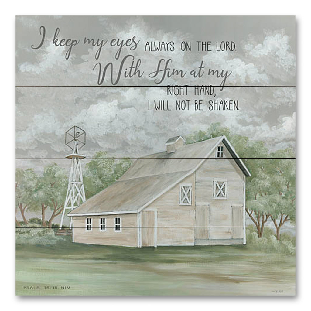 Cindy Jacobs CIN2387PAL - CIN2387PAL - Eyes on the Lord  - 12x12 I Keep My Eyes Always on the Lord, Bible Verse, Psalms, Religion, Farm, Barn, Farmhouse/Country, Typography, Signs from Penny Lane
