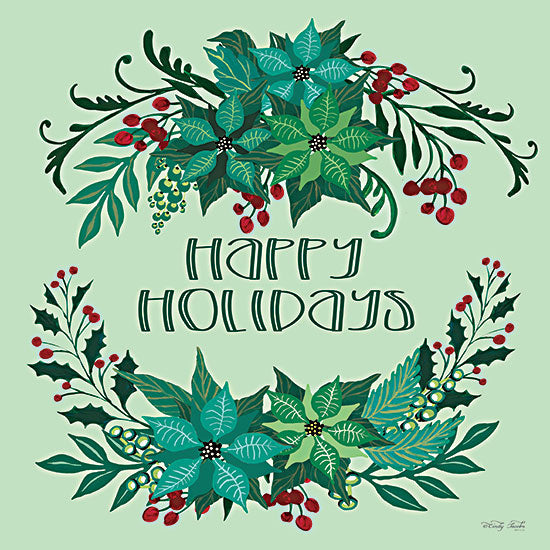 Cindy Jacobs CIN2562 - CIN2562 - Happy Holidays - 12x12 Happy Holidays, Poinsettias, Flowers, Holly and Berries, Greenery, Swags, Christmas from Penny Lane