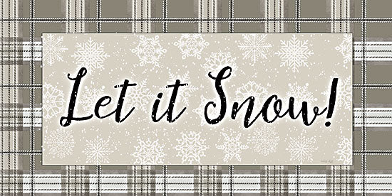 Cindy Jacobs CIN2581 - CIN2581 - Let It Snow - 18x9 Let It Snow, Snowflakes, Winter, Sign, Plaid from Penny Lane