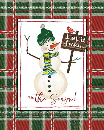 Cindy Jacobs CIN2583 - CIN2583 - 'Tis the Season - 12x16 Tis the Season, Snowman, Plaid, Winter, Christmas, Holidays, Cardinals, Signs from Penny Lane