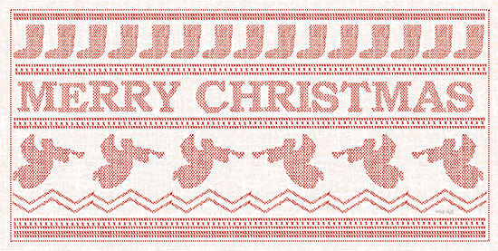 Cindy Jacobs CIN2652 - CIN2652 - Merry Christmas Stitchery    - 18x9 Merry Christmas, Stitchery, Holidays, Christmas Icons, Red & White, Signs from Penny Lane