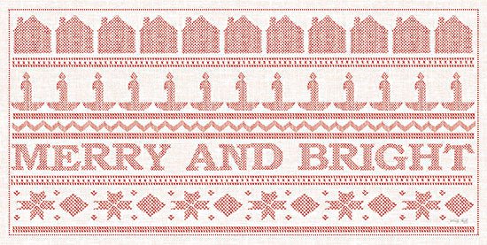 Cindy Jacobs CIN2653 - CIN2653 - Merry and Bright Stitchery   - 18x9 Merry & Bright,  Stitchery, Holidays, Christmas Icons, Red & White, Signs from Penny Lane