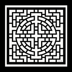 CIN2800 - Black & White Geo I - 12x12