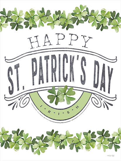 Cindy Jacobs CIN2903 - CIN2903 - Happy St. Patrick's Day - 12x16 Happy St. Patrick's Day, Clover, Four Leaf Clover, Irish, Signs from Penny Lane