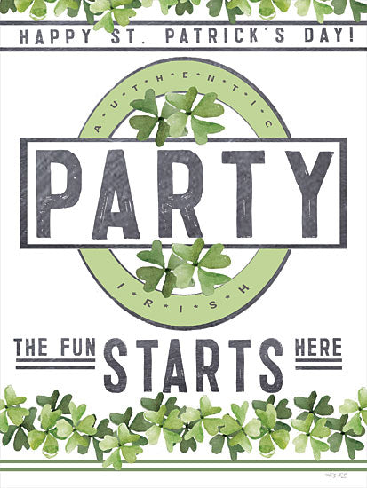 Cindy Jacobs CIN2904 - CIN2904 - St. Patrick's Day Party I - 12x16 Happy St. Patrick's Day, Clover, Four Leaf Clover, Party, Irish, Fun, Signs from Penny Lane
