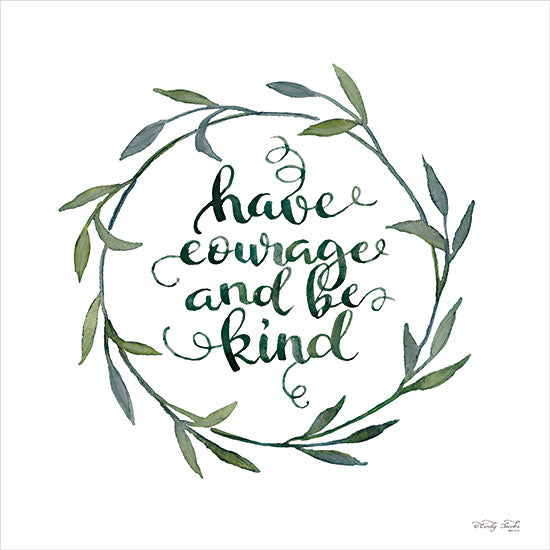 Cindy Jacobs CIN2926 - CIN2926 - Have Courage and Be Kind - 12x12 Have Courage, Be Kind, Wreath, Greenery, Motivational, Signs from Penny Lane