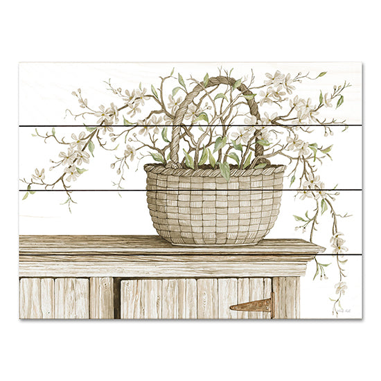 Cindy Jacobs CIN3023PAL - CIN3023PAL - Apple Blossom Beauty I - 16x12 Apple Blossoms, Basket, Country, Still Life, Neutral Palette from Penny Lane