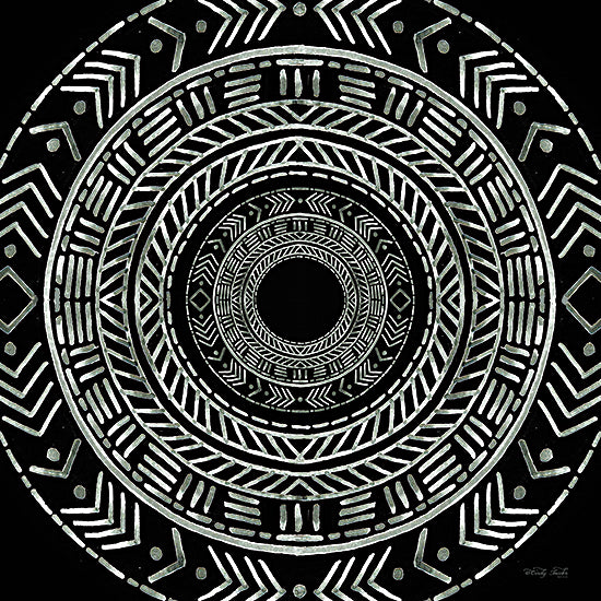 Cindy Jacobs CIN3038 - CIN3038 - Seeing Circles II - 12x12 Abstract, Medallion, Circles, Patterns, Black & White from Penny Lane