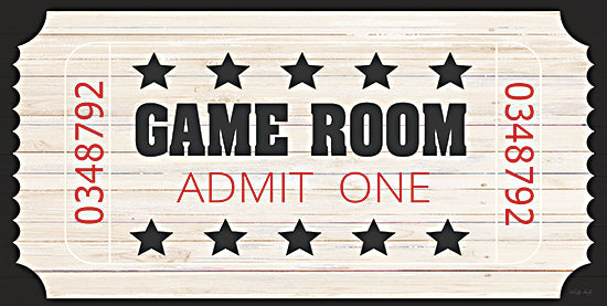 Cindy Jacobs CIN3046 - CIN3046 - Game Room Ticket - 18x9 Game Room Ticket, Game Room, Children, Media Room, Signs, Typography from Penny Lane