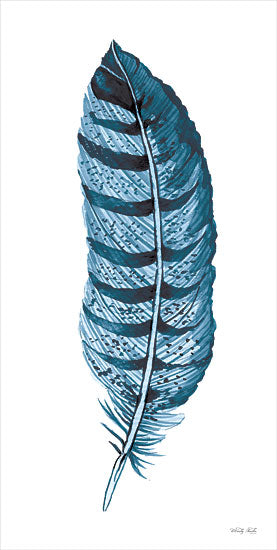 Cindy Jacobs CIN3095 - CIN3095 - Blue Feather III - 9x18 Feather, Blue Feather, Birds from Penny Lane