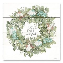CIN3136PAL - I Love Fall Wreath - 12x12