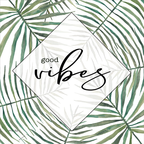 Cindy Jacobs CIN3189 - CIN3189 - Good Vibes - 12x12 Palm Leaves, Good Vibes, Tropical, Typography, Signs from Penny Lane