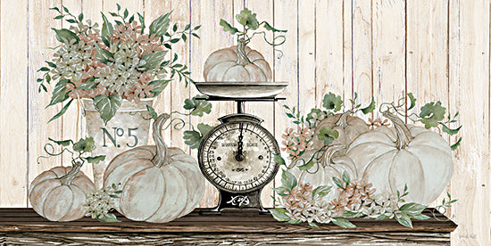 Cindy Jacobs CIN3220 - CIN3220 - Autumn Still Live - 18x9 Autumn Still Life, Autumn, Fall, Still Life, Pumpkins, Flowers, Scale, Neutral Palette from Penny Lane