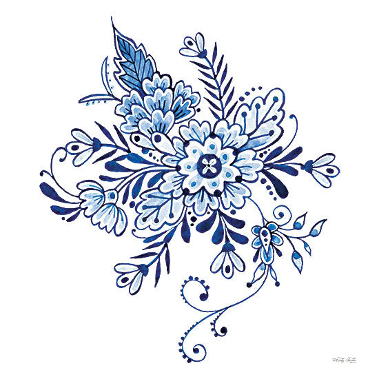Cindy Jacobs CIN3307 - CIN3307 - Blue & White Flowers - 12x12 Flowers, Blue & White Flowers, Country, Pattern from Penny Lane