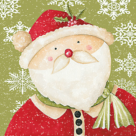 Cindy Jacobs CIN3337 - CIN3337 - Santa and Snowflakes - 12x12 Christmas, Holidays, Santa Claus, Snowflakes, Whimsical, Winter from Penny Lane