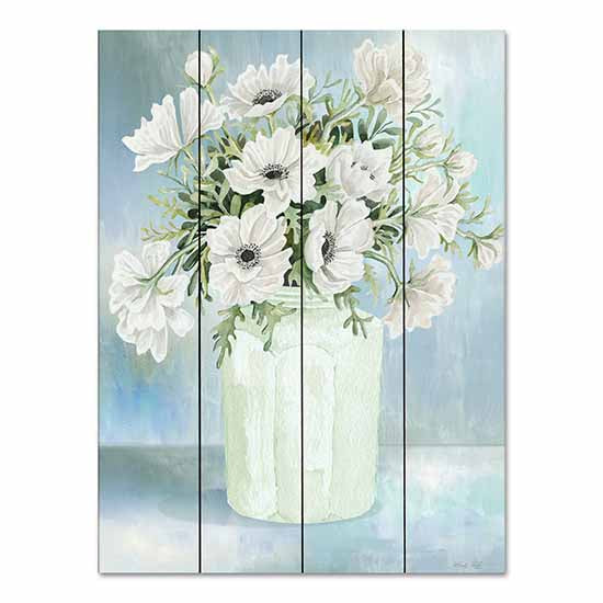 Cindy Jacobs CIN3359PAL - CIN3359PAL - White Blooms II - 12x16 Flowers, White Flowers, Pottery, Greenery, Country Bouquet, Botanical from Penny Lane