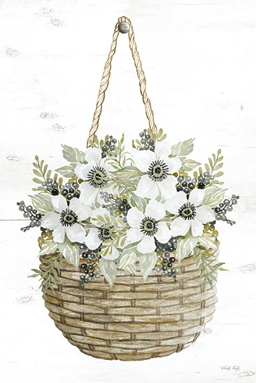 Cindy Jacobs CIN3361 - CIN3361 - Basket of Poppies - 12x18 Basket of Poppies, Poppies, Hanging Basket, Basket, Spring, Springtime from Penny Lane