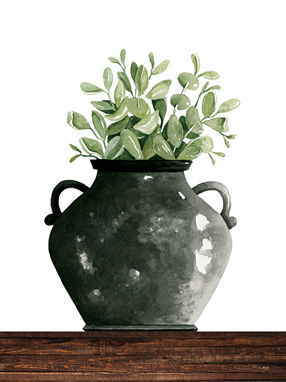 Cindy Jacobs CIN3365 - CIN3365 - Black Pot - 12x16 Black Pot, Vase, Greenery, Eucalyptus, Still Life from Penny Lane