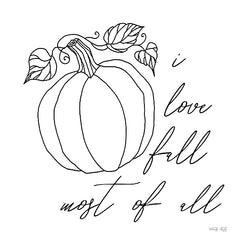 CIN3414 - I Love Fall Most of All - 12x12