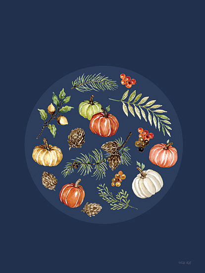 Cindy Jacobs CIN3425 - CIN3425 - Fall Ornament - 12x16 Fall Ornament, Fall Icons, Fall, Autumn, Pumpkins, Nature, Pine Sprigs from Penny Lane