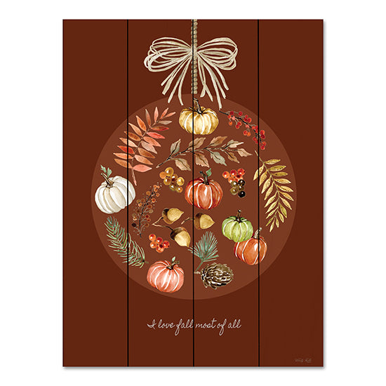 Cindy Jacobs CIN3426PAL - CIN3426PAL - I Love Fall Ornament - 12x16 I Love Fall Most of All, Fall Ornament, Ornament, Pumpkins, Acorns, Fall Icons, Nature, Signs from Penny Lane