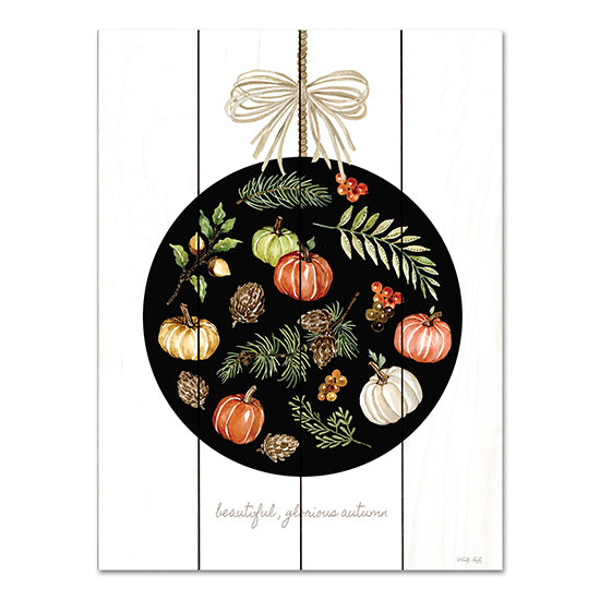 Cindy Jacobs CIN3427PAL - CIN3427PAL - Beautiful, Glorious Autumn Ornament - 12x16 Beautiful, Glorious Autumn, Fall Ornament, Ornament, Pumpkins, Acorns, Fall Icons, Nature, Signs from Penny Lane