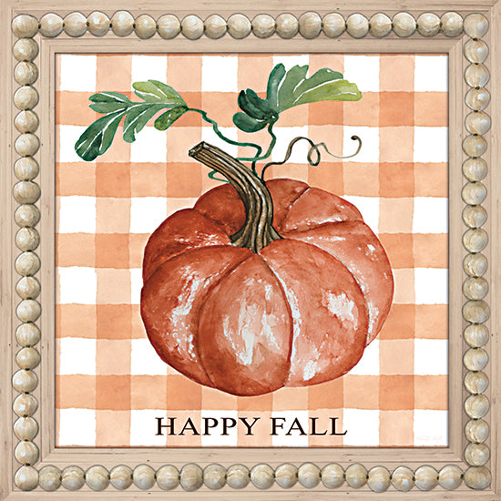 Cindy Jacobs CIN3441 - CIN3441 - Happy Fall - 12x12 Pumpkin, Happy Fall, Fall, Framed, Plaid, Sign, Thanksgiving, Bohemian from Penny Lane