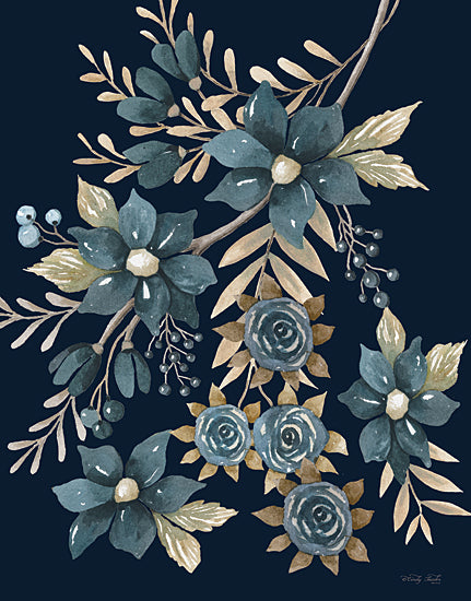 Cindy Jacobs CIN3471 - CIN3471 - Beautiful Blue Blooms I - 12x16 Flowers, Blue Flowers, Cottage/Country, Fall, Blue & Cream from Penny Lane