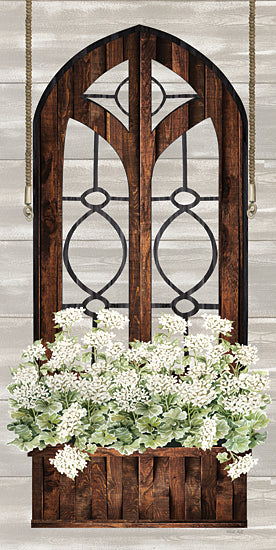 Cindy Jacobs CIN3476 - CIN3476 - Floral Arch - 9x18 Flowers, Floral Arch, White Flowers, Church Window Frame from Penny Lane