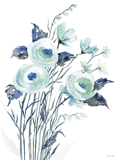 Cindy Jacobs CIN3507 - CIN3507 - Hallow Blue Floral I - 12x16 Flowers, Blue Flowers, Blue & White, Decorative, Spring, Cottage/Country from Penny Lane