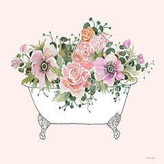 CIN3611 - Pink Floral Bath Tub I - 12x12