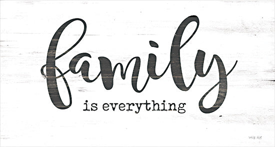 Cindy Jacobs CIN3694 - CIN3694 - Family is Everything - 18x9 Inspirational, Family, Typography, Signs, Family is Everything, Black & White from Penny Lane