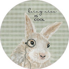 CIN3899RP - Being Nice is Cool Bunny - 18x18