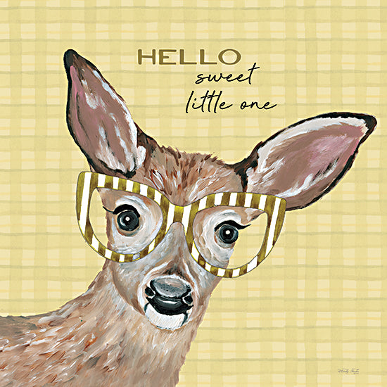 Cindy Jacobs CIN3903 - CIN3903 - Hello Sweet Little One Deer - 12x12 Inspiritional, Deer, Hellow Sweet Little One, Typography, Signs, Textual Art, Baby, New Baby from Penny Lane