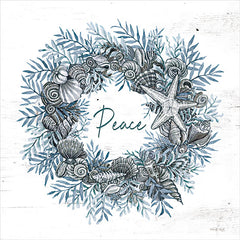 CIN3948LIC - Peace Seashell Wreath - 0