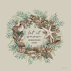 CIN3950LIC - Let It Snow Seashell Wreath - 0