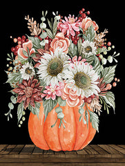 CIN3963LIC - Fall Floral with Pumpkin - 0