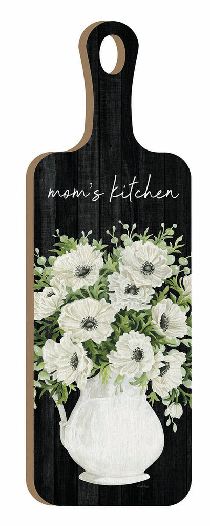 Cindy Jacobs CIN4087CB - CIN4087CB - Mom's Kitchen - 6x18 Kitchen, Cutting Board, Mom's Kitchen, Typography, Signs, Textual Art, Flowers, White Flowers, Pitcher, Spring, Farmhouse/Country from Penny Lane