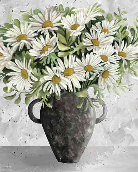 Cindy Jacobs CIN4195 - CIN4195 - Pop of Daisies - 12x16 Flowers, White Flowers, Bouquets, Daisies, Spring, Spring Flowers, Black Vase, French Country from Penny Lane