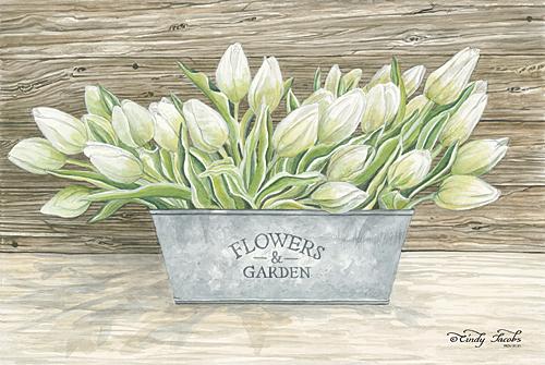 Cindy Jacobs CIN611B - Flowers & Garden Tulips - Tulips, Bucket, Garden from Penny Lane Publishing