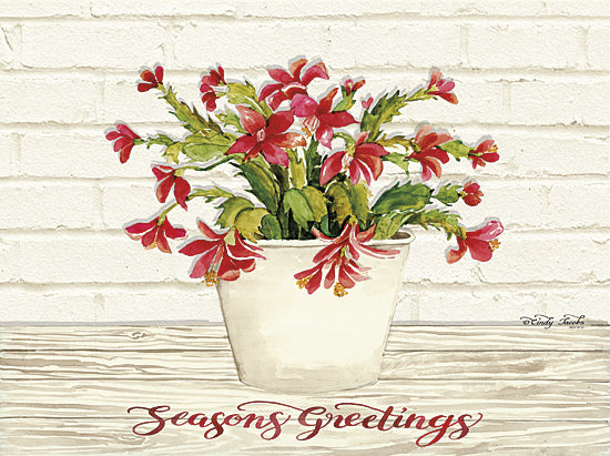 Cindy Jacobs CIN818 - Christmas Cactus - Season's Greetings - Holiday, Greetings, Cactus, Blooms from Penny Lane Publishing