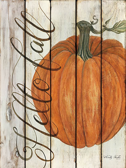 Cindy Jacobs CIN883 - Hello Fall Pumpkin - Hello, Autumn, Pumpkin, Wood Planks from Penny Lane Publishing